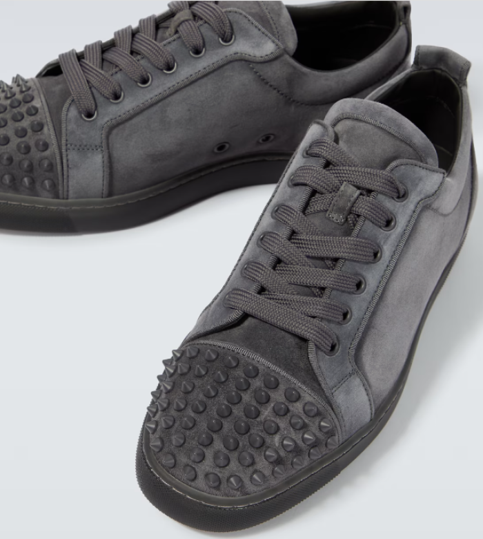 Ch**an louboutin l**is junior spikes suede sneakers